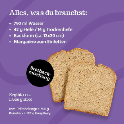 Urkorn Brot 1000 g - Backmischung für 2 Brote