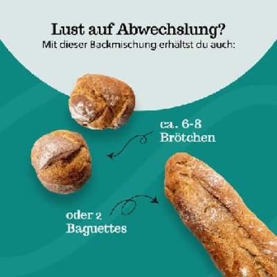 Schweizer Ruchmehl Brot - 500 g (Backmischung)