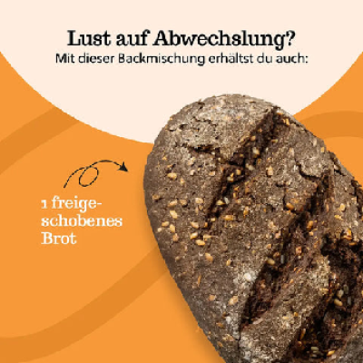 Dinkel-Flocken-Brot mit Sauerteig 1000 g - Backmischung für 2 Brote