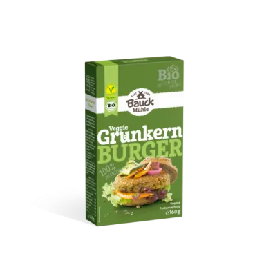 Grünkern Burger Bio 160 g – Mühle Schlingemann