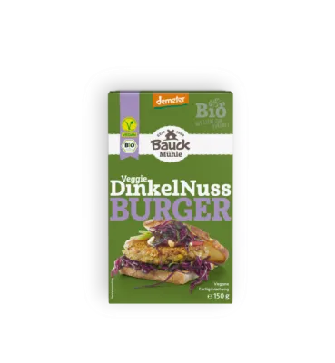 Dinkel-Nuss Burger Bio 150 g – Mühle Schlingemann