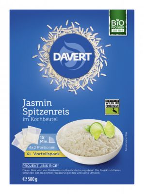 Weißer Jasminreis im Kochbeutel WF Ibis Rice 500 g BIO