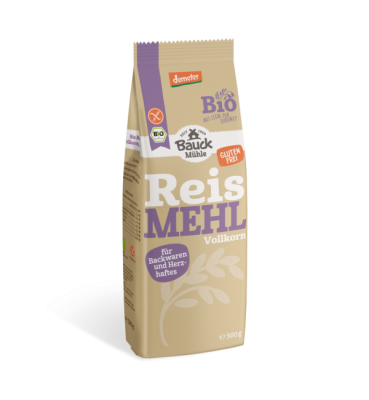 Reismehl, Vollkorn 0,5 kg BIO