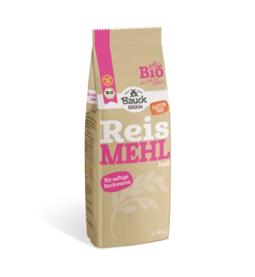 Reismehl, hell 0,5 kg glutenfrei BIO – Mühle Schlingemann