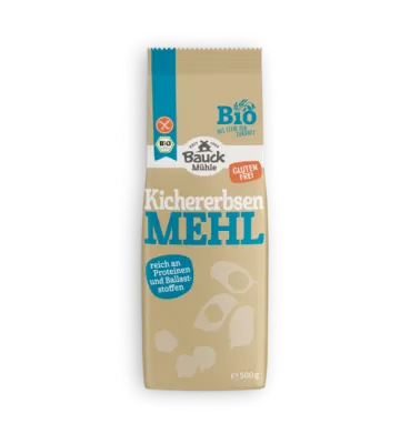 Kichererbsenmehl 500 g - BIO glutenfrei (Bauck) – Mühle Schlingemann