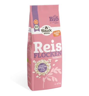 Schnelle Milchreisflocken Bio glutenfrei 475 g – Mühle Schlingemann