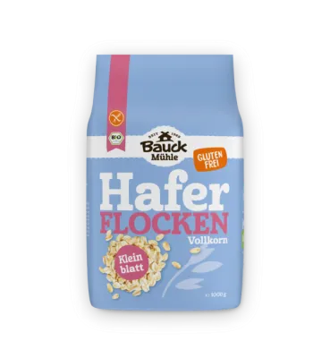 Haferflocken Kleinblatt, glutenfrei 1 kg – Mühle Schlingemann