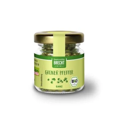 Pfeffer grün ganz 10 g Glas