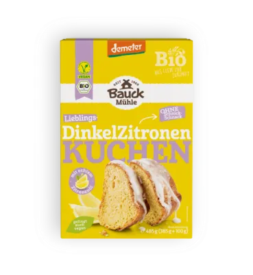 Dinkel Zitronenkuchen BIO 485 g – Mühle Schlingemann