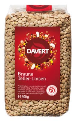 Braune Teller-Linsen 500g BIO