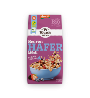 Hafer Müsli Beere glutenfrei Demeter 425 g