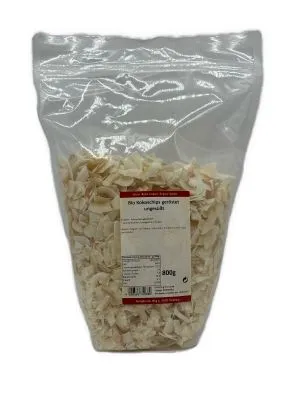 Kokoschips geröstet, ungesüßt 800 g BIO – Mühle Schlingemann