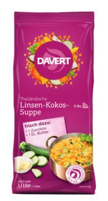 Thailändische Linsen-Kokos-Suppe