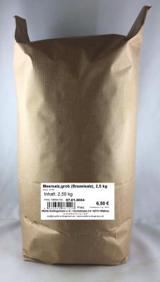 Meersalz,grob (Brezelsalz), 2,5 kg