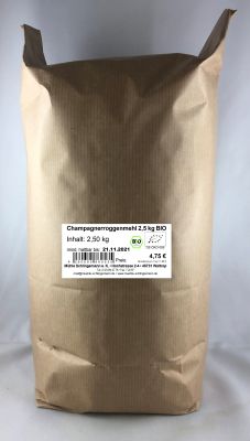 Champagnerroggenmehl 2,5 kg BIO - Vollkornmehl