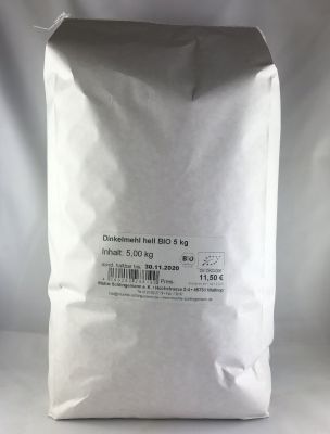 Dinkelmehl hell BIO 5 kg