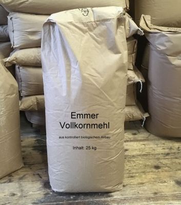 Emmervollkornmehl 25 kg - BIO