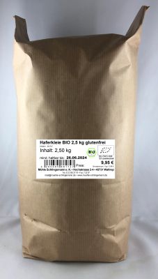 Haferkleie BIO 2,5 kg glutenfrei