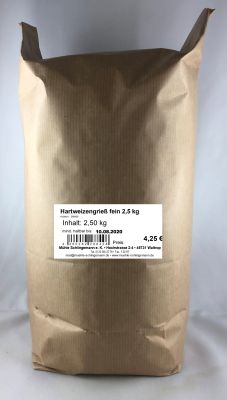 Hartweizengrieß fein 2,5 kg