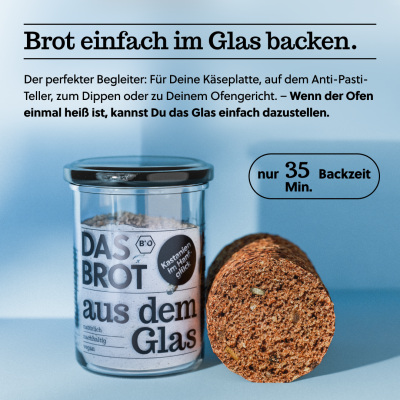 BIO-Kastanien im Hanfglück - Das Brot aus dem Glas