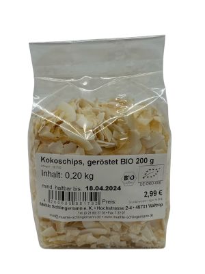 Kokoschips, geröstet BIO 200 g