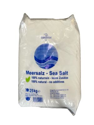 Meersalz, fein, konventionell 25 kg - Mittelmeer