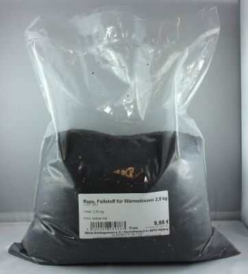 Raps 2,5 kg, Füllstoff für Wärmekissen