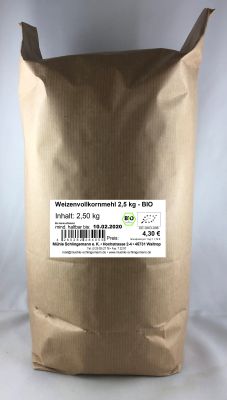 Weizenvollkornmehl 2,5 kg - BIO