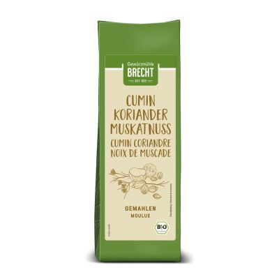 Cumin, Koriander, Muskatnussgemahlen 150 g Blockbeutel – Mühle Schlingemann