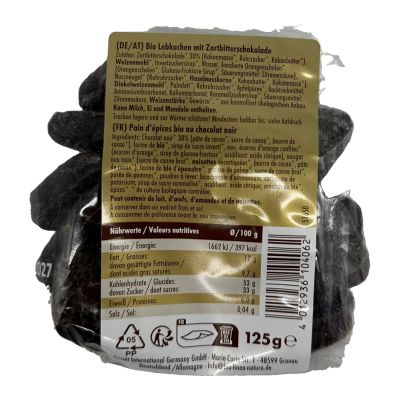 Linea Natura Bio Zartbitter Printen 125 g Beutel