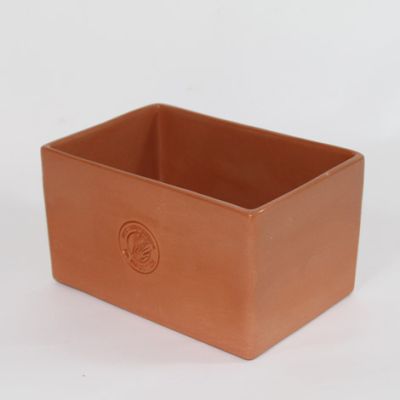 Terracotta Backform rechteckig , 19x13x10,5cm, Vol. 1850 ml, für 750g Brot