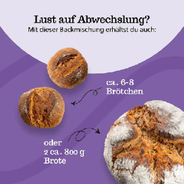 Urkorn Brot 1000 g - Backmischung für 2 Brote