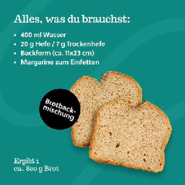 Schweizer Ruchmehl Brot - 500 g (Backmischung)