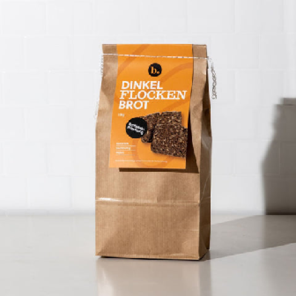 Dinkel-Flocken-Brot mit Sauerteig 1000 g - Backmischung für 2 Brote – Mühle Schlingemann