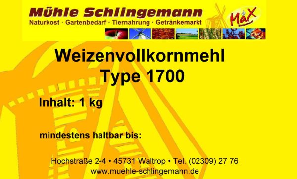 Weizenvollkornmehl - 1 kg