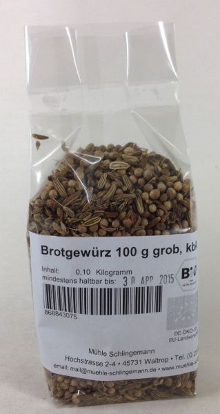 Brotgewürz grob 100g - Bio