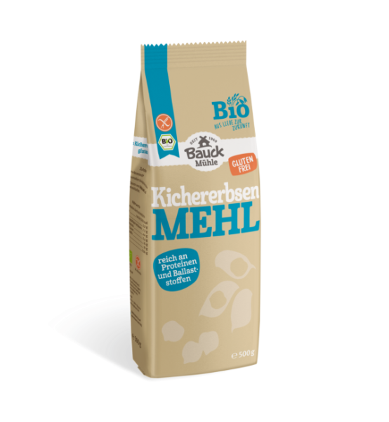 Kichererbsenmehl 500 g - BIO glutenfrei  (Bauck)