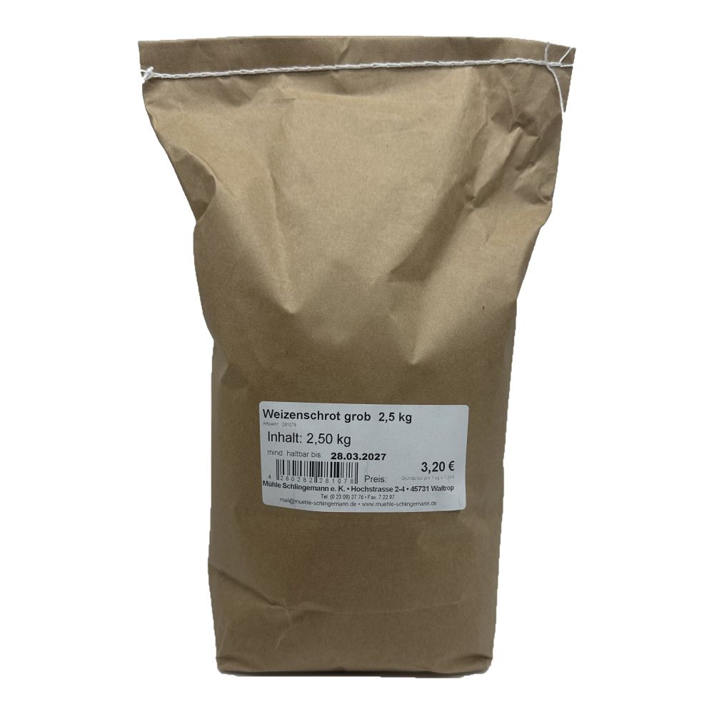 Weizenschrot grob 2,5 kg
