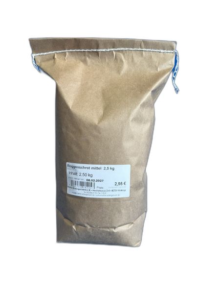 Roggenschrot mittel , 2,5 kg – Mühle Schlingemann