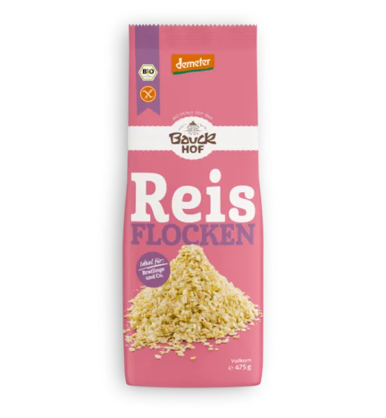 Reisflocken Demeter glutenfrei 475 g – Mühle Schlingemann
