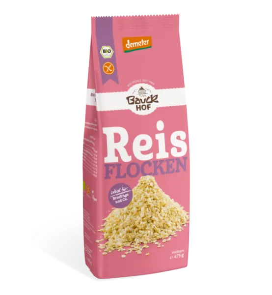 Reisflocken Demeter glutenfrei 475 g