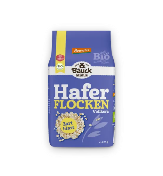 Haferflocken Zartblatt BIO glutenfrei 425 g – Mühle Schlingemann