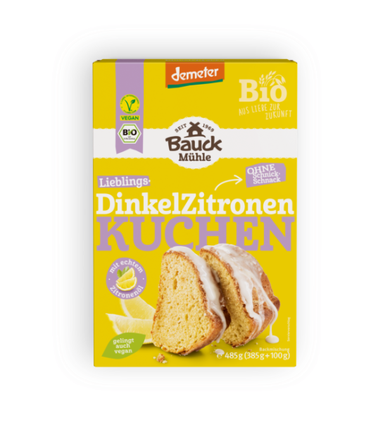Dinkel Zitronenkuchen BIO 485 g