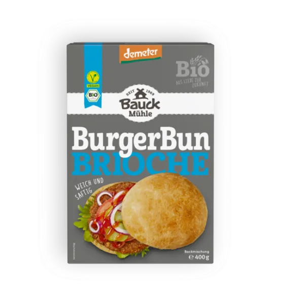 Burger Bun Brioche Bio 400 g – Mühle Schlingemann