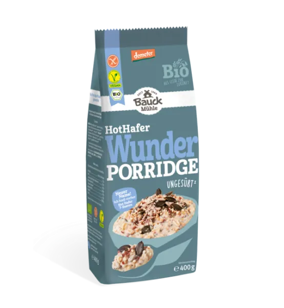 Hot Hafer Wunder Porridge BIO 400 g – Mühle Schlingemann