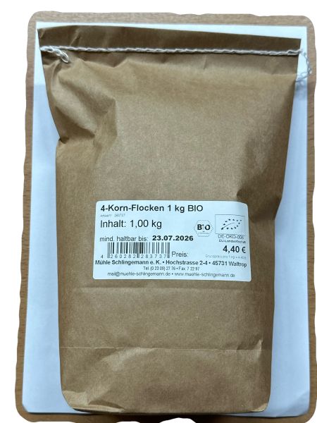 4-Korn-Flocken 1 kg  - BIO