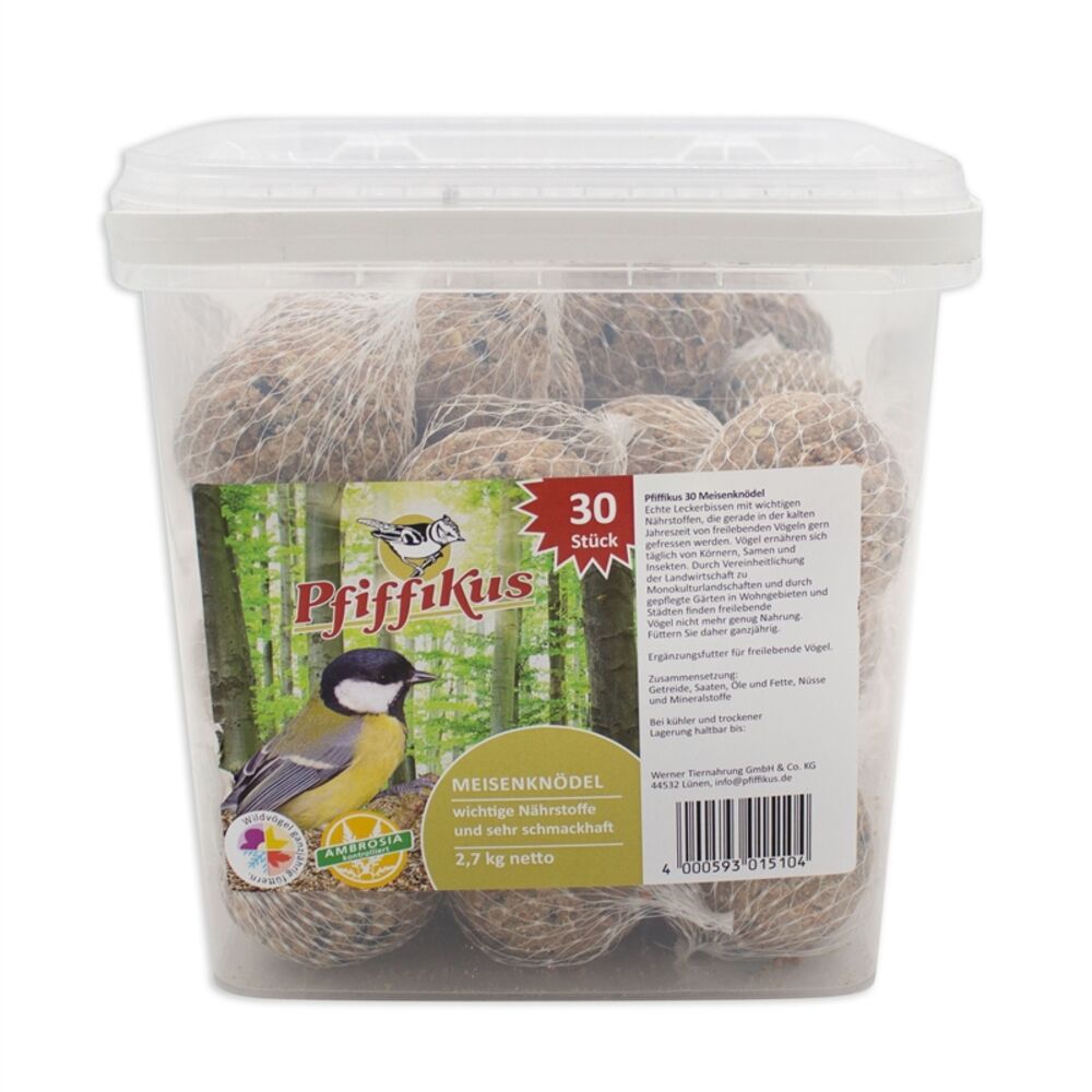 Pfiffikus Meisenknödel mit N. 30er Eimer - Auslauf