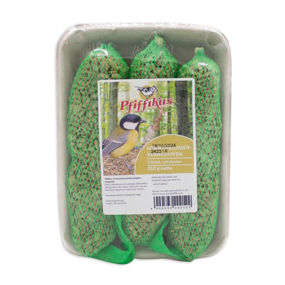 Pfiffikus Sonnenblumenkernezapfen 8 x 3 Stück