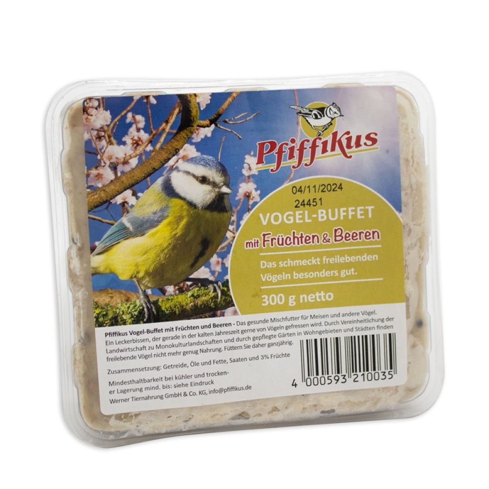 Pfiffikus Vogel-Buffet Früchte-Beeren 11 x 1