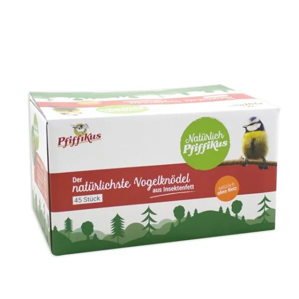 Natürlich Pfiffikus Insektenknödel 45er Karton – Mühle Schlingemann
